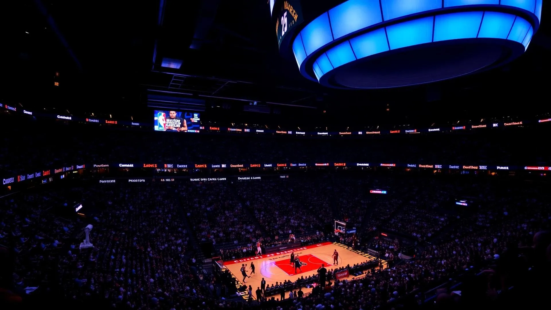Madison Square Garden during a Knicks game