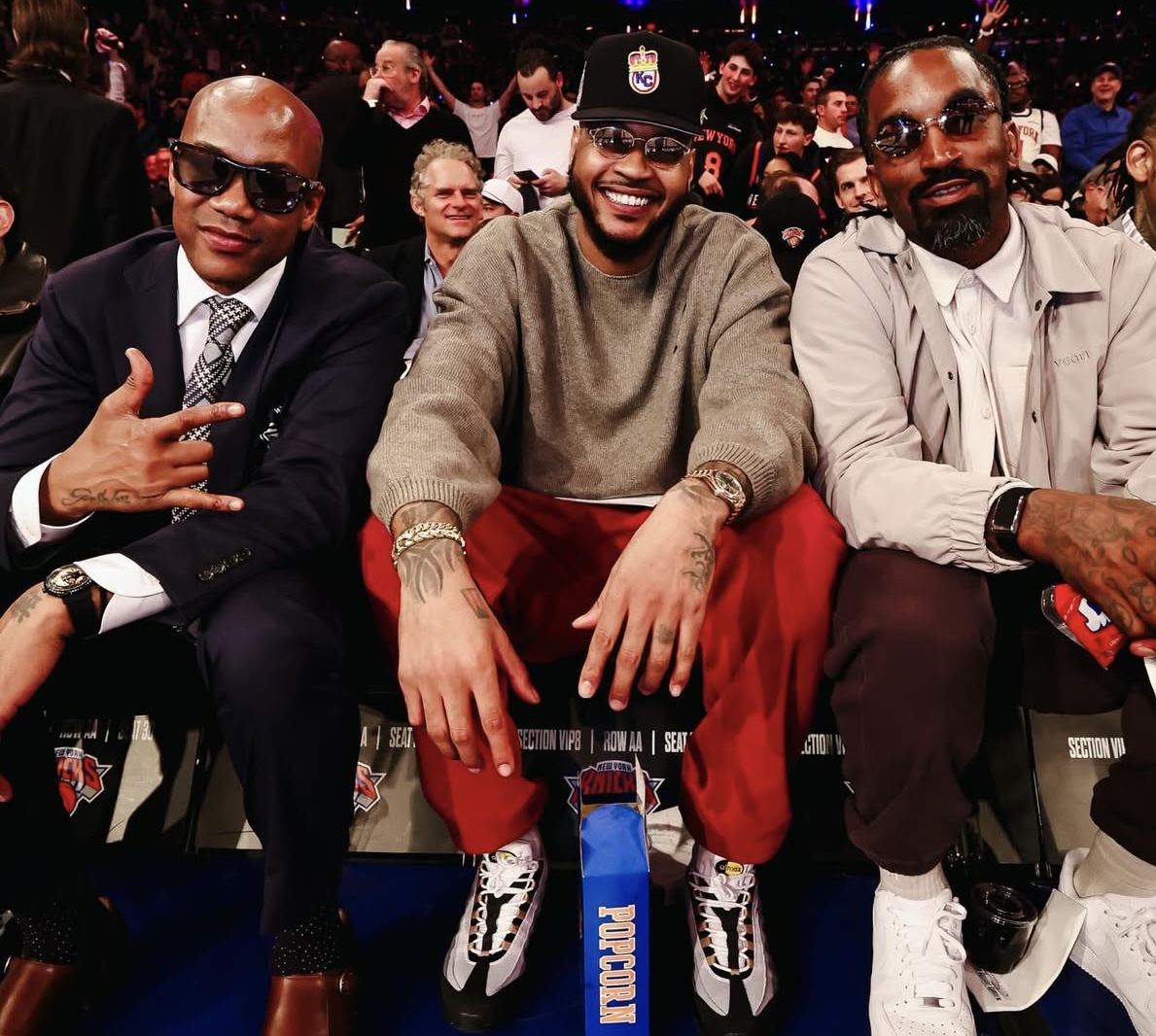 Stephon Marbury, Carmelo Anthony & J.R. Smith